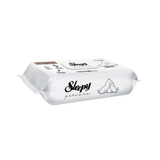 Sleepy Petcare Pet Islak Bakım Havlusu 60'lı