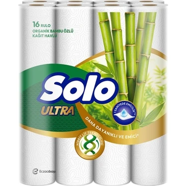 Solo Ultra Kağıt Havlu 16'lı Organik Bambu