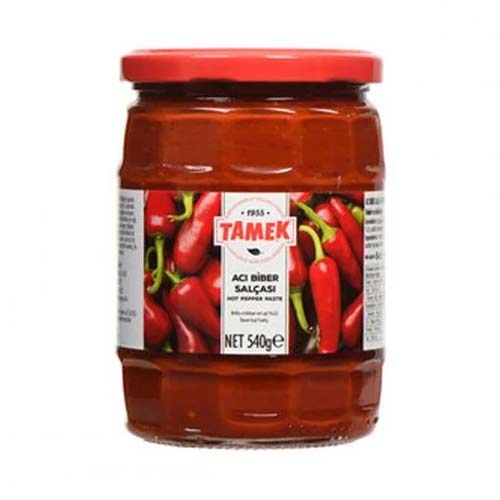 Tamek Biber Salçası 540 Gr Aci Cam