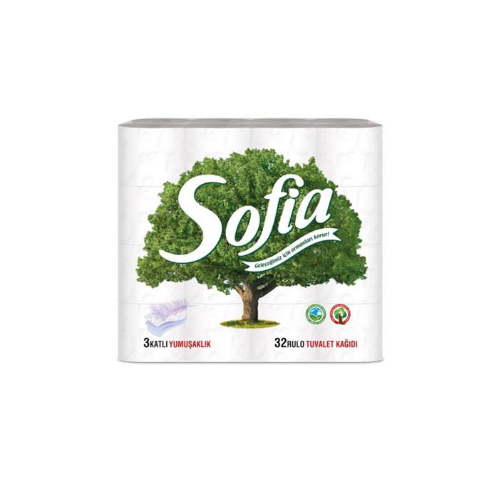 Sofıa Tuvalet Kağıdı 32'li Genıs Yaprak 3 Katlı