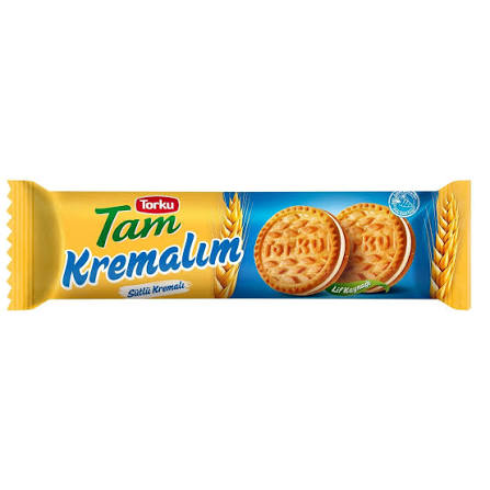 Torku Bisküvi Kremalım Tam Sütlü 83 Gr