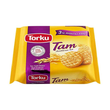 Torku Bisküvi Tam Yulaflı 3'lü Pkt 3x125 Gr