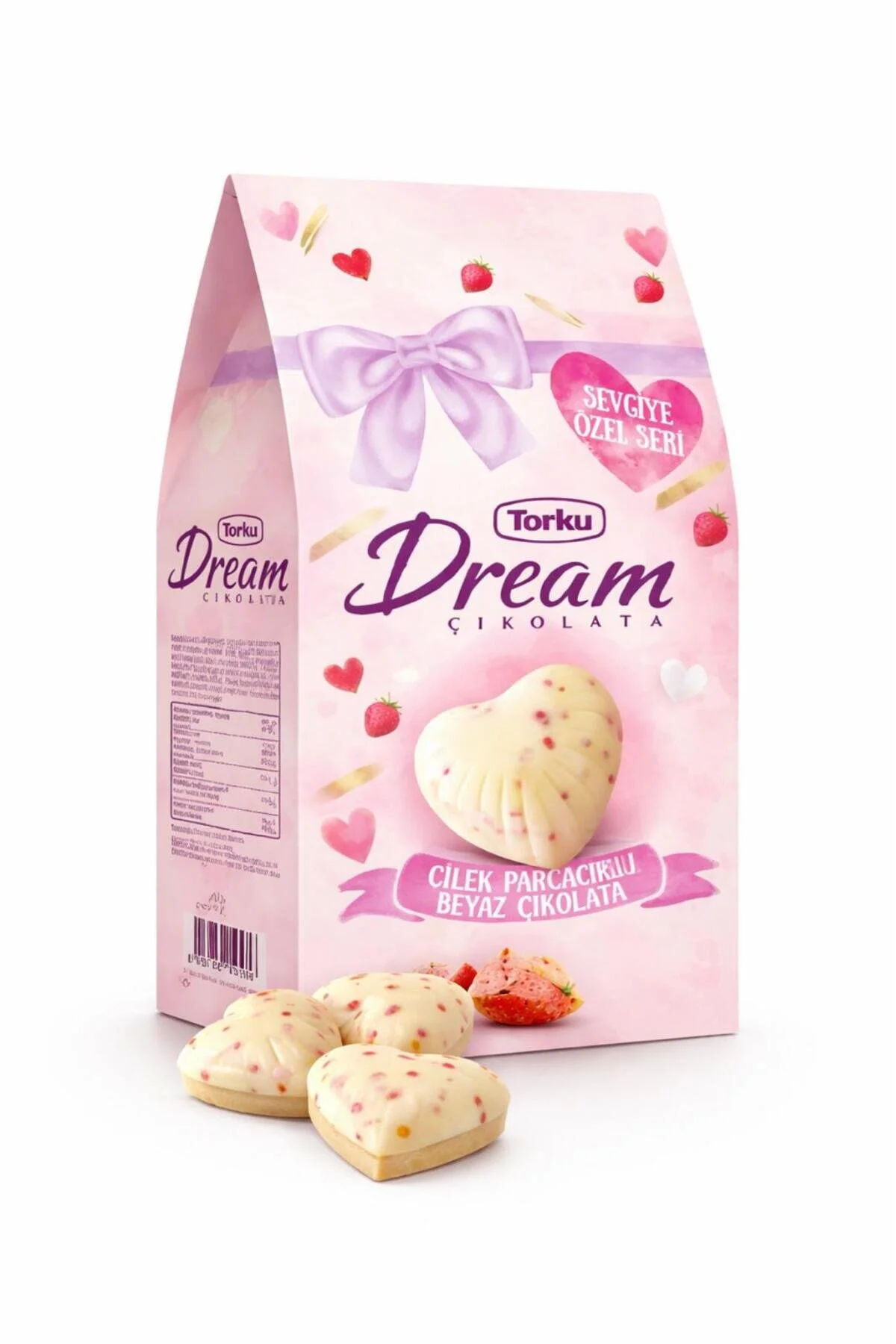 Torku Dream Beyaz Çikolata 180 Gr Çilek Parc.