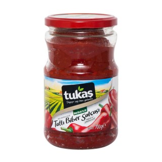 Tukas Biber Salçası 700 Gr Tatlı Cam