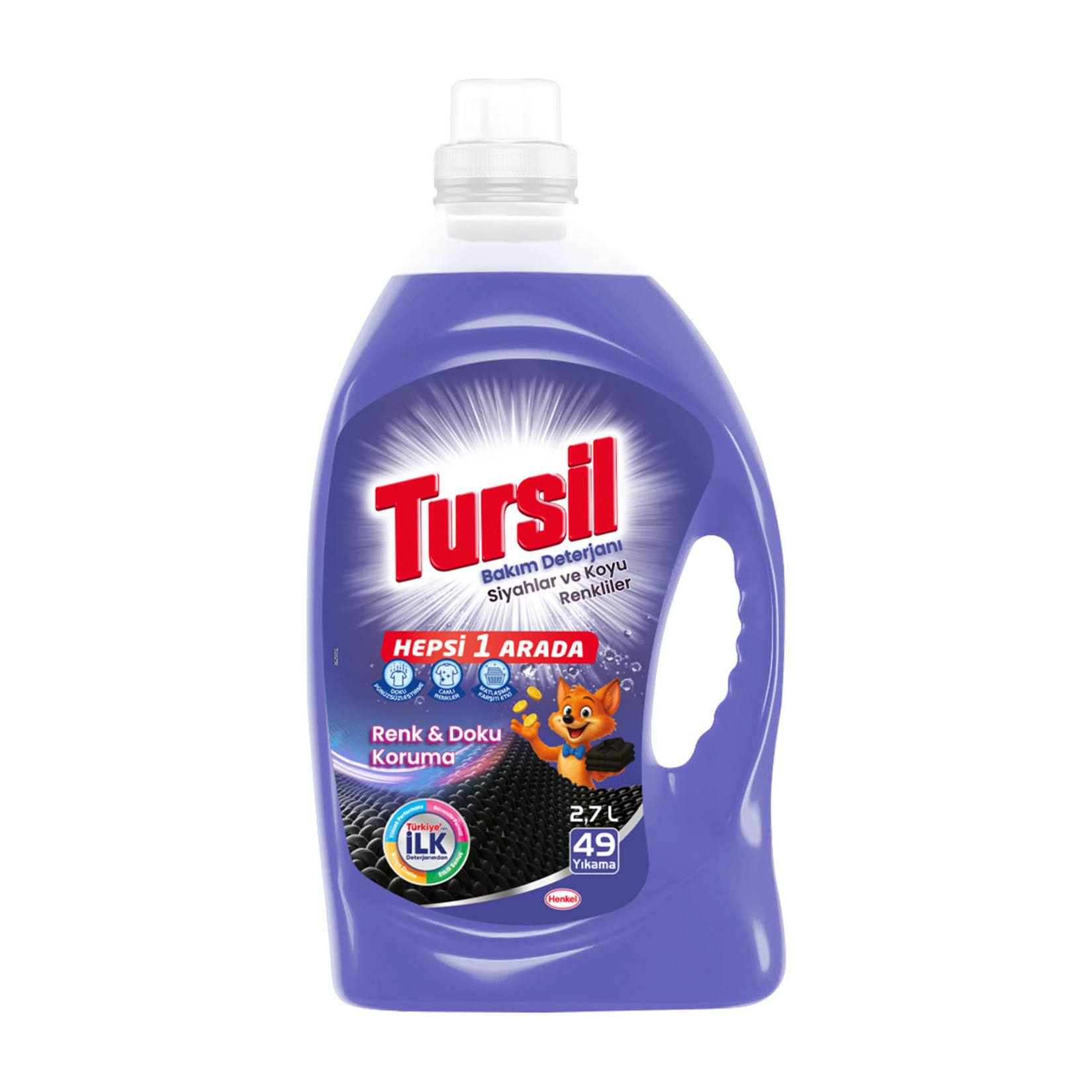 Tursıl Cam.det. Sıvı 2,7 Lt H1a Siyah&Koyu Renk