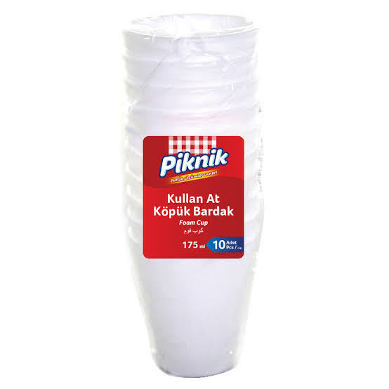 Piknik Köpük Bardak 10'lu Pkt