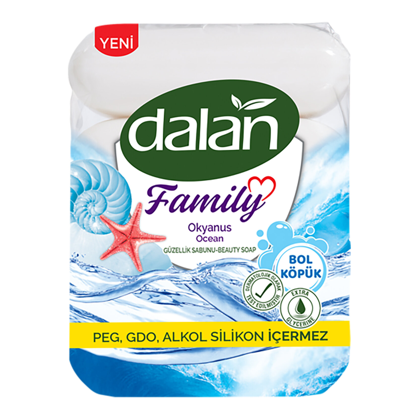Dalan Guzellık Sabun Famıly 4x75 Gr Okyanus