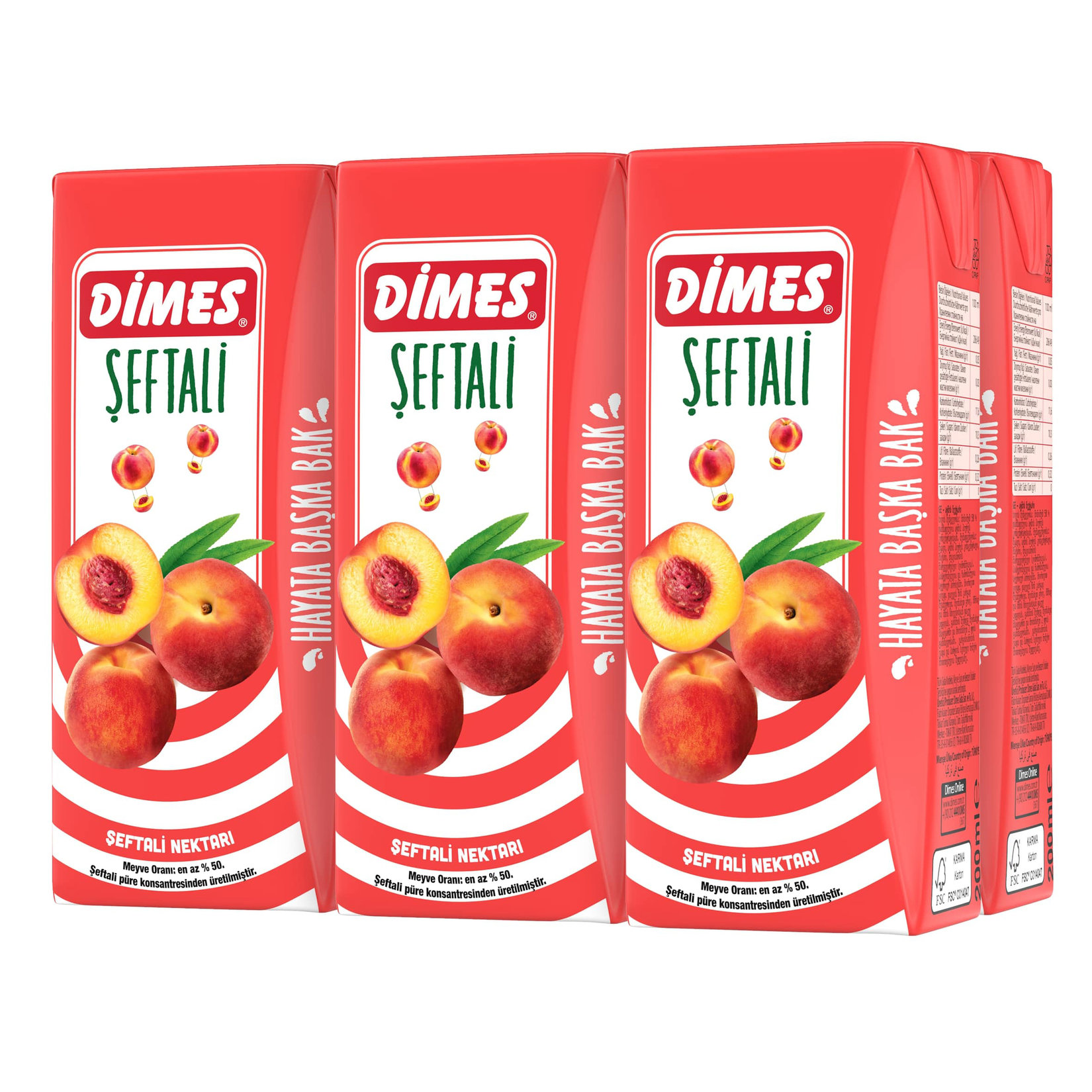 Dımes Meyve 6x200 Ml Şeftali Nektarı