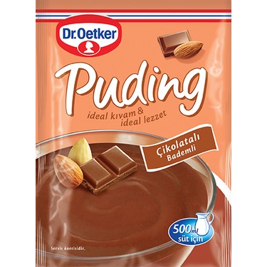 Dr.oetker Pudıng Çikolatalı Bademli 118 Gr