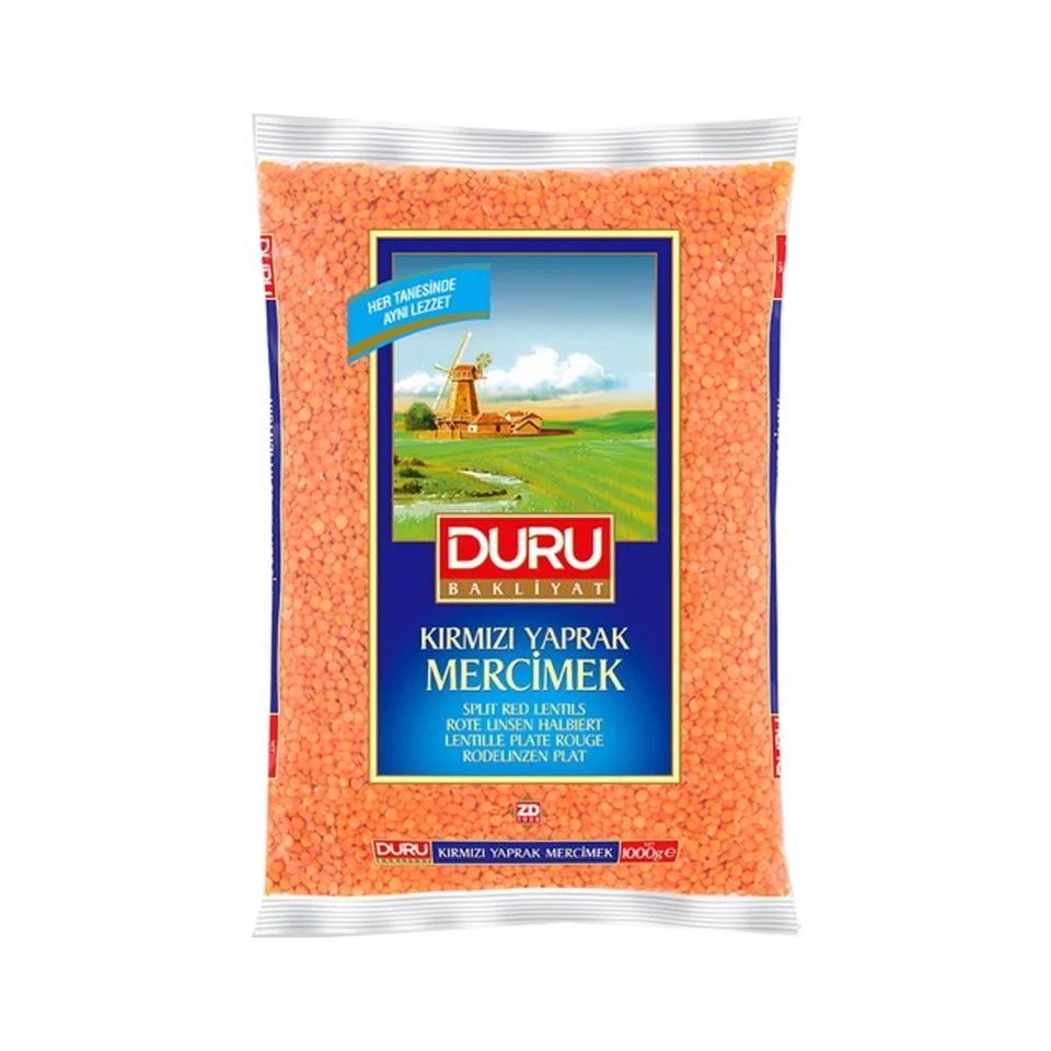 Duru 1000 Gr Kırmızı Yaprak Mercimek