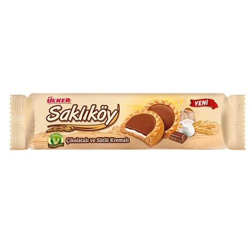 Ülker Bisküvi Saklıkoy 100 Gr Çikolatalı Sütlü