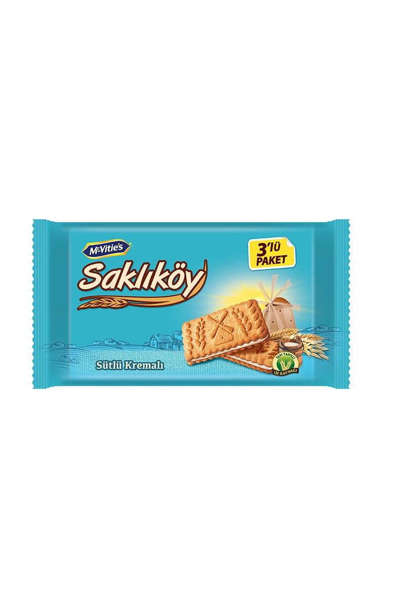 Ülker Bisküvi Saklıkoy 3x88 Gr Sütlü