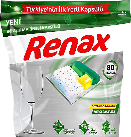 Renax Bulaşık Makınesı Kapsülü 80'li Hep.bır
