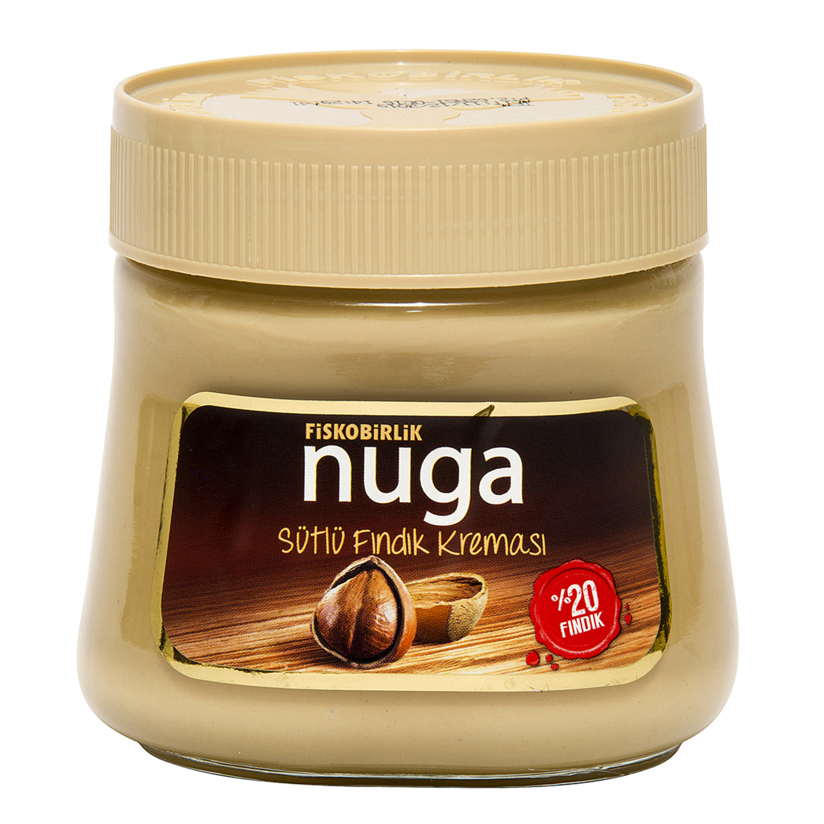 Fıskobırlık Nuga 350 Gr Sütlü Fındık Cam
