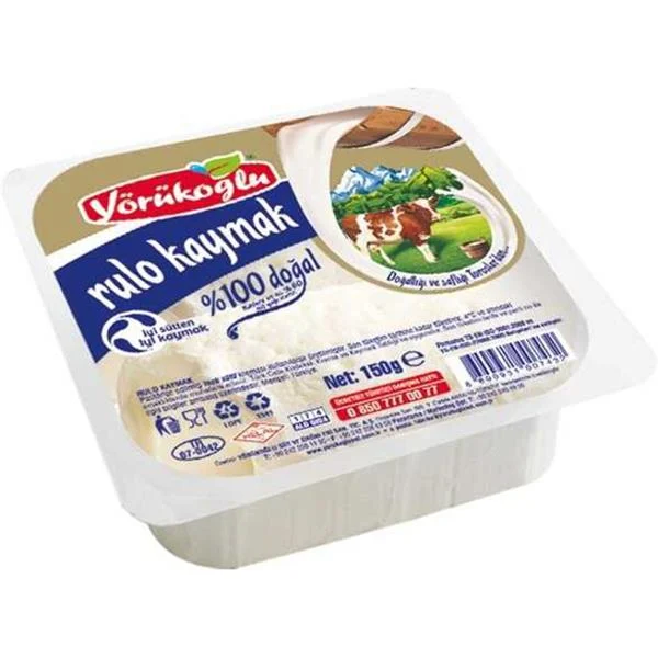 Yorukoglu Kaymak Rulo 150 Gr Kase