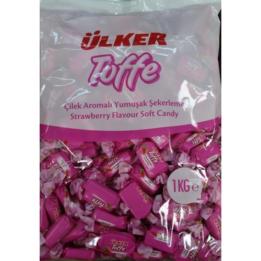Ülker Ikramlık Toffe Şeker 1 Kg Çilekli