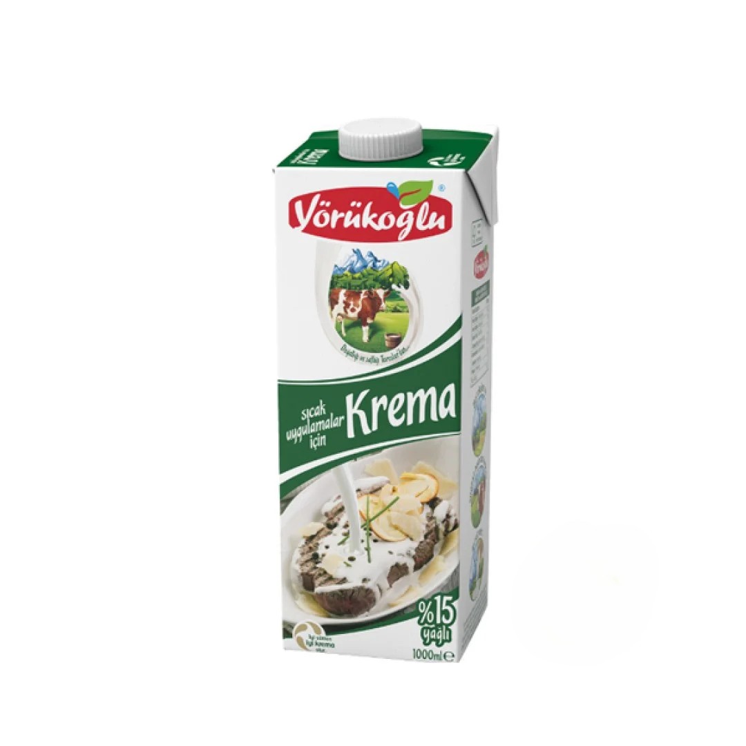Yorukoglu Yemeklık Krema 1 Lt
