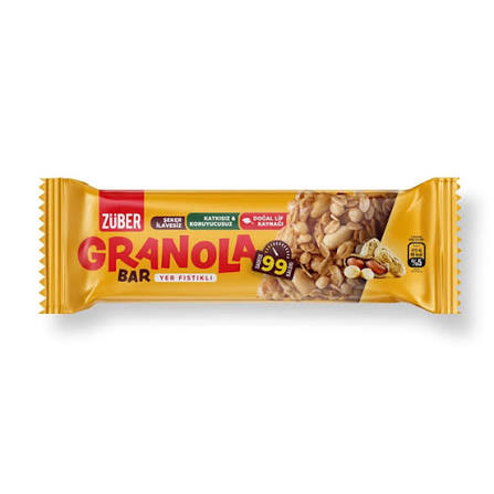 Zuber Granola Bar 25 Gr Yer Fıstıklı