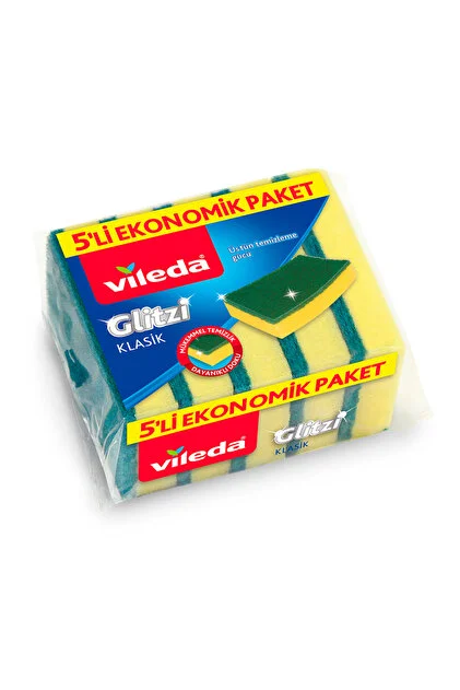 Vileda Bulaşık Sungerı 5'li Pkt Duz Yeşil