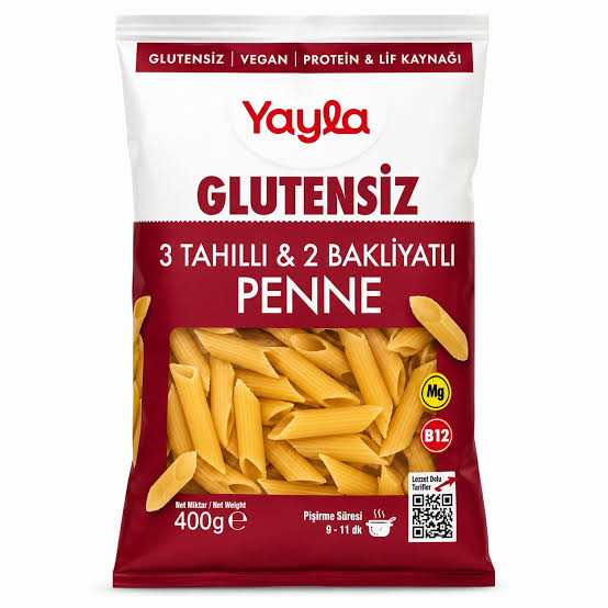 Yayla Glutensız Mak.400 Gr Penne (3 Tah&2 Bkl.)