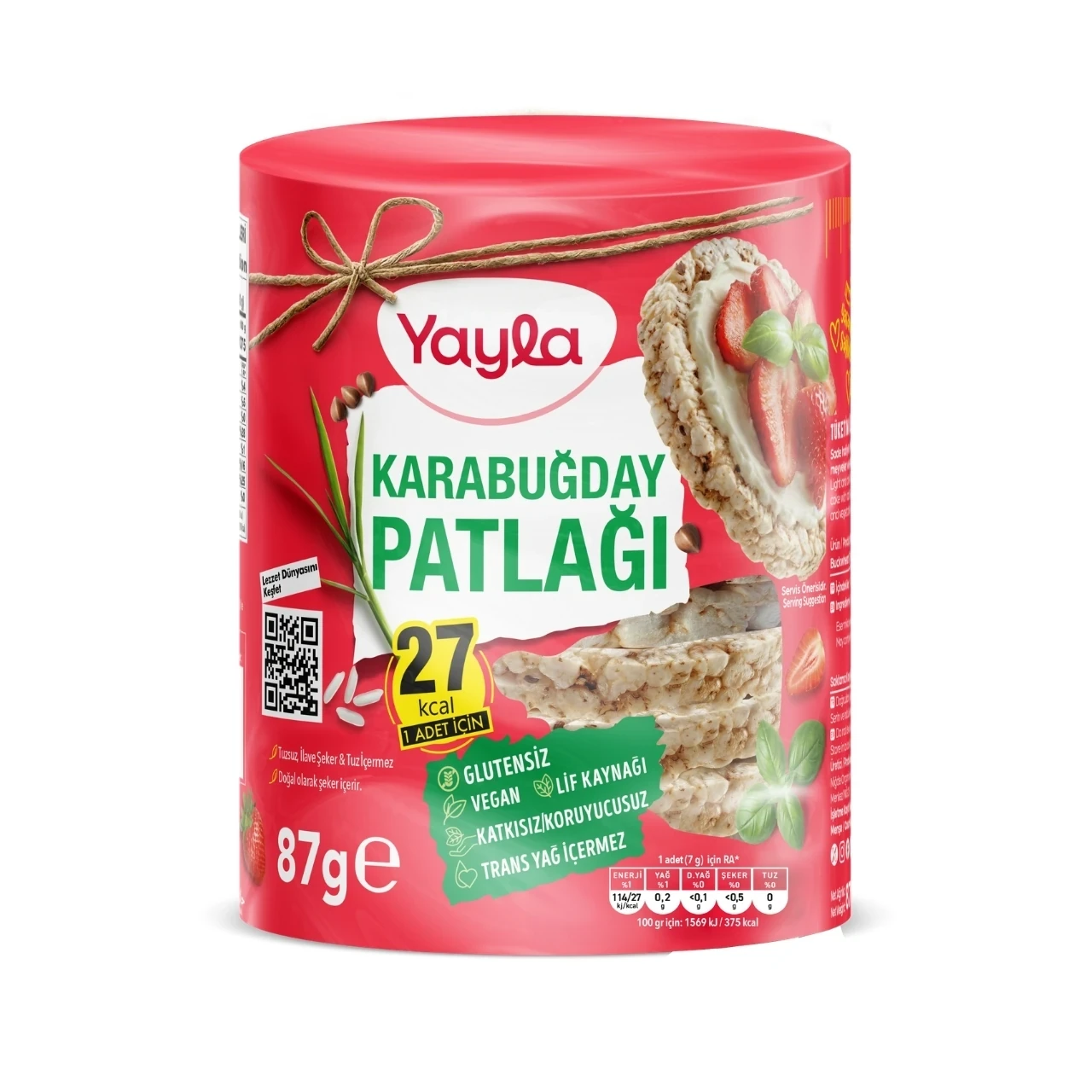 Yayla Karabugday Patlağı 87 Gr Sılındır