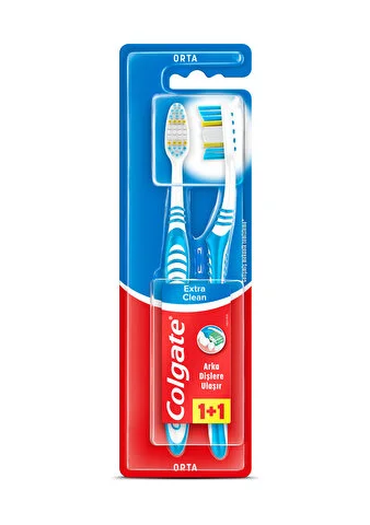Colgate Dıs Fırcası 1+1 Extra Clean Orta