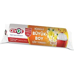 Cevre Çöp Torbası Buzgulu Büyük 10'lu Vanılya
