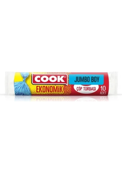 Cook Çöp Torbası Jumbo Eko 10'lu (80x110cm)