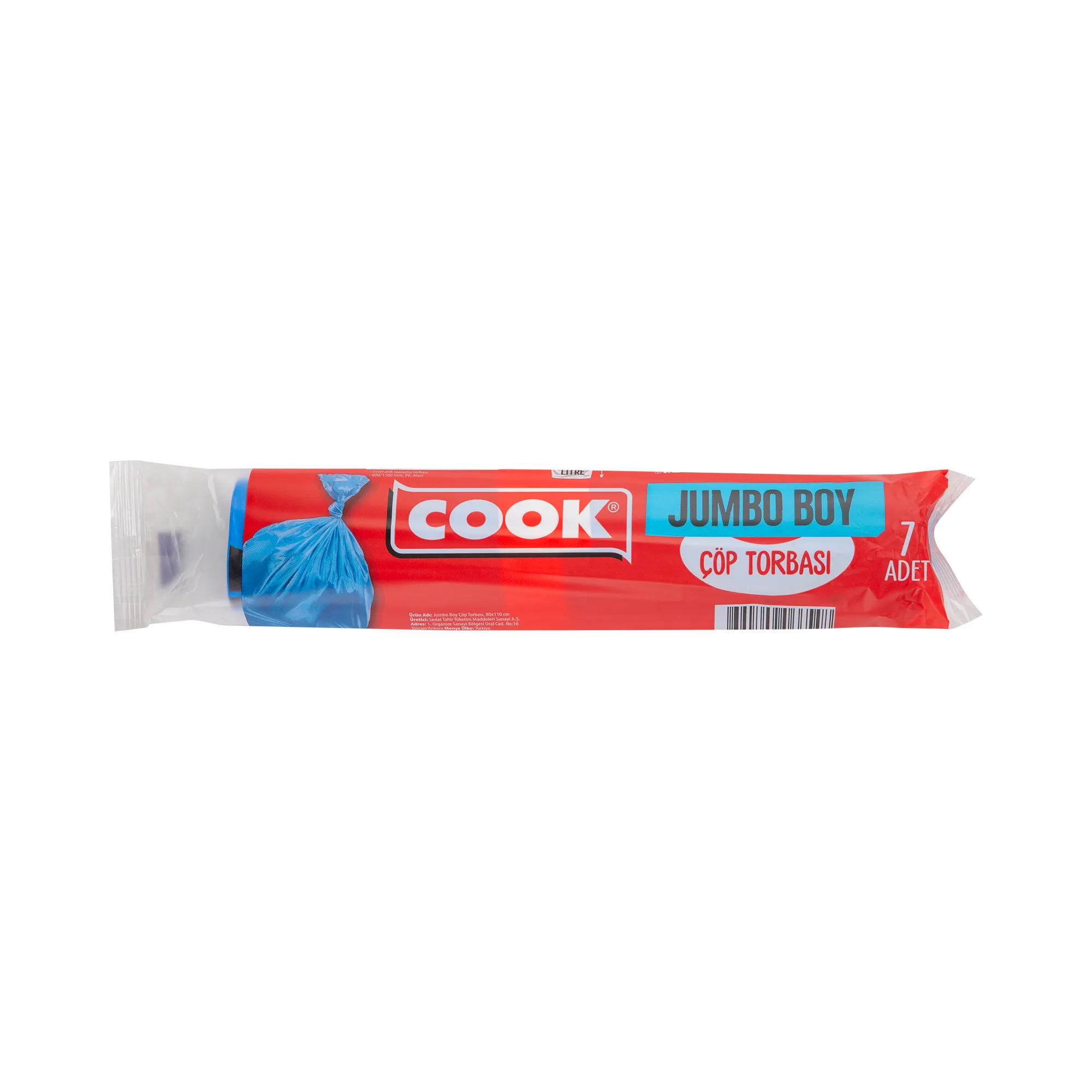 Cook Çöp Torbası Jumbo 7'li ( 80x110cm)