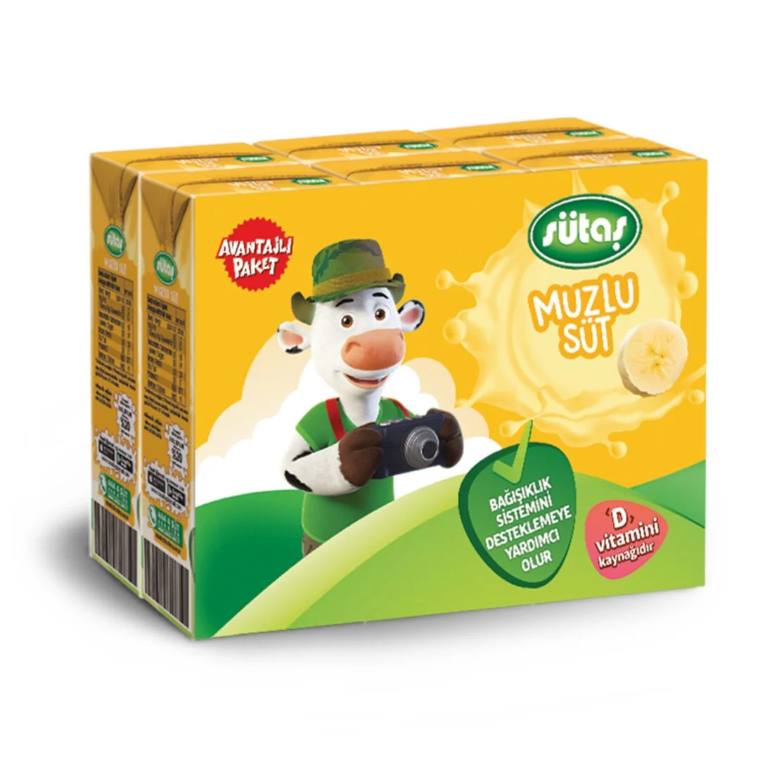 Sütaş Süt 6x180 Ml Muzlu