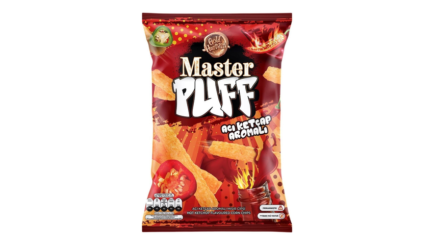 Master Puff Mısır Cıpsı 90 Gr Acı Ketcap