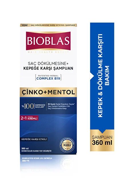 Bıoblas Samp.360 Ml Cınko+ Mentol