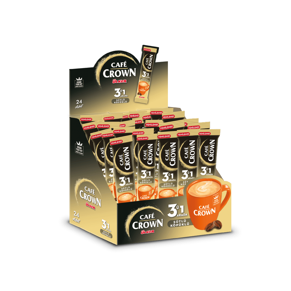 Cafe Crown Tekli 3ın1 Sütlü Köpüklü