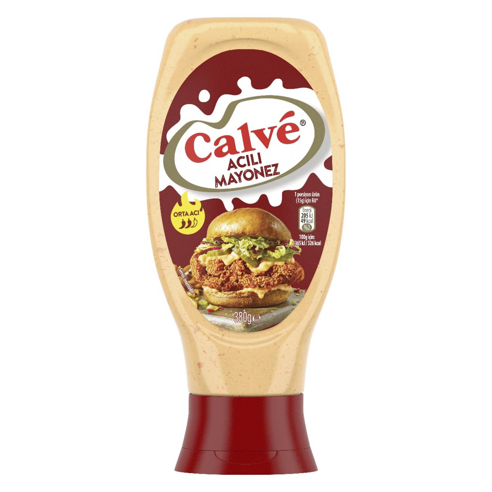 Calve Mayonez 380 Gr Acılı