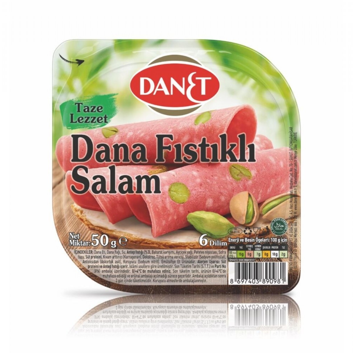Danet Salam 50 Gr Macar Fıstıklı DılıMlı