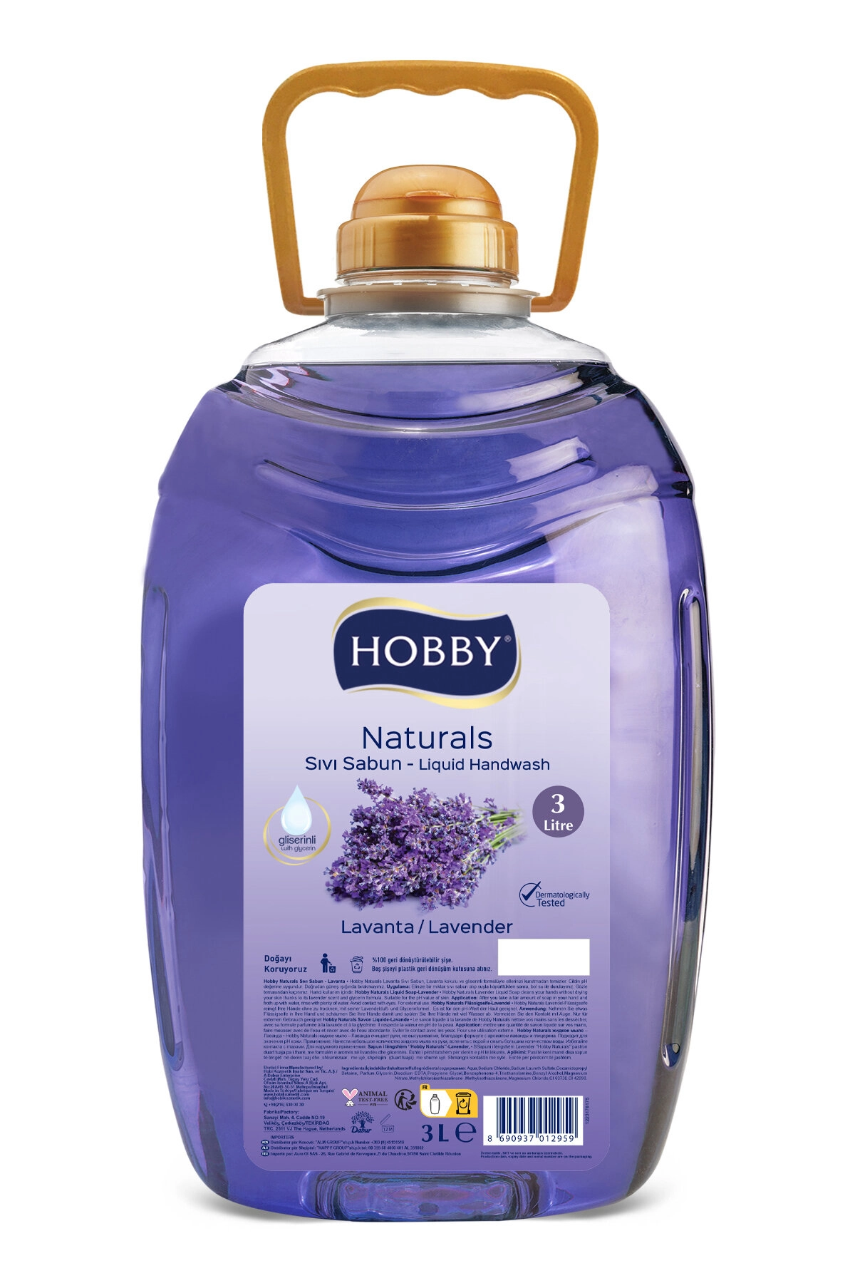 Hobby Sıvı Sabun  Naturals 3 Lt Lavanta