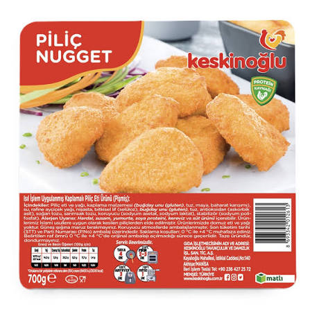Keskınoglu Piliç Nugget 700 Gr