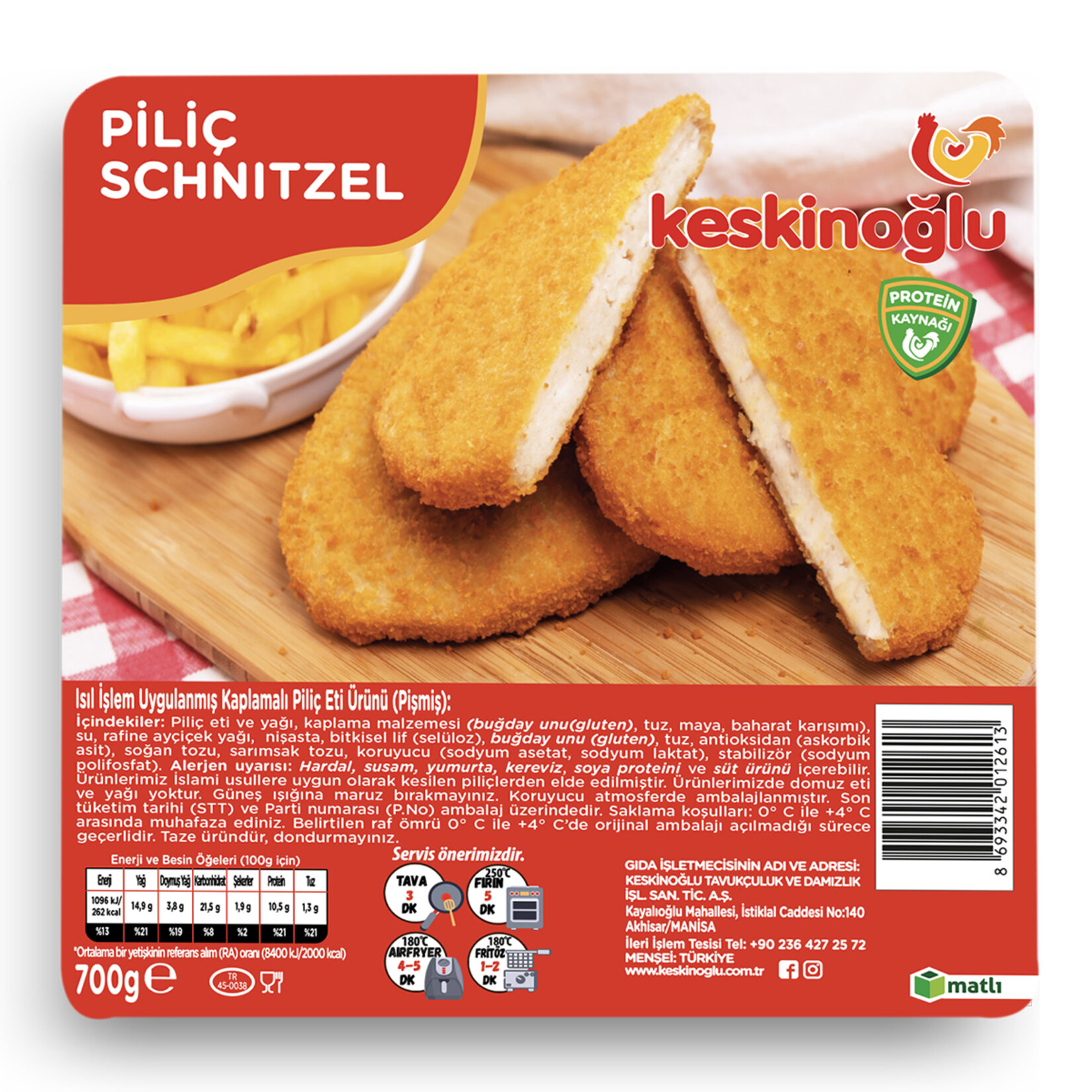 Keskınoglu Piliç Schnitzel 700 Gr