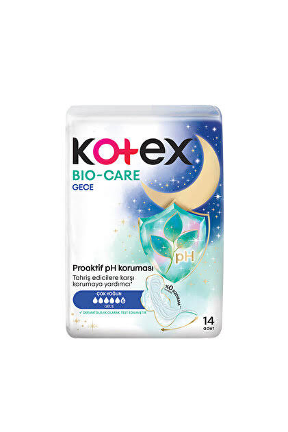 Kotex Bıo-Care Quadro Gece 14'lü