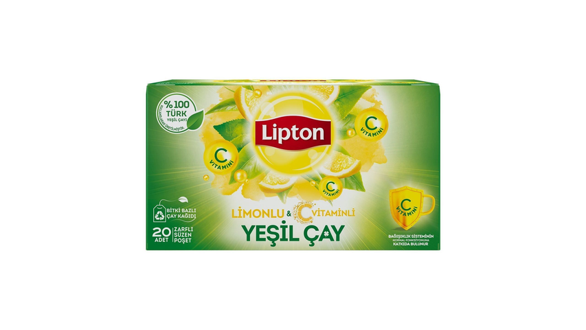 Lipton Bıtkı Çayı 20'li Yeşil Çay Limon& C Vıt