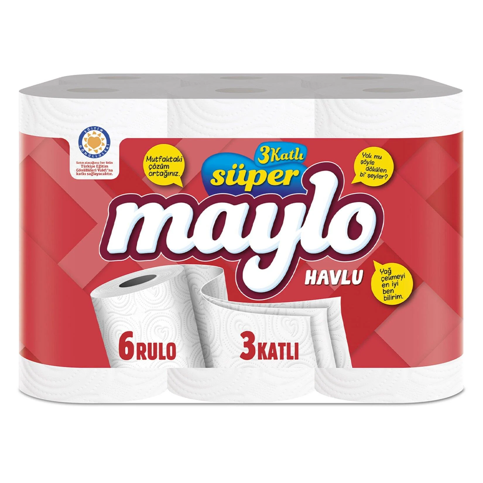 Maylo Super 3 Katlı Kağıt Havlu 6'lı