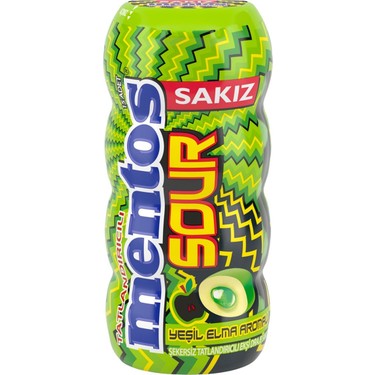 Mentos Ekşi Sakız 30 Gr Elma