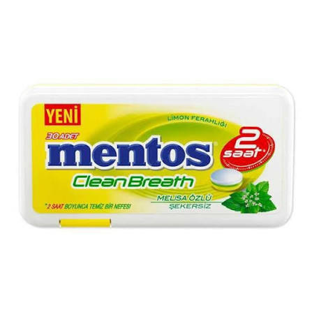 Mentos Plastik Clean Breath Limon 21 Gr