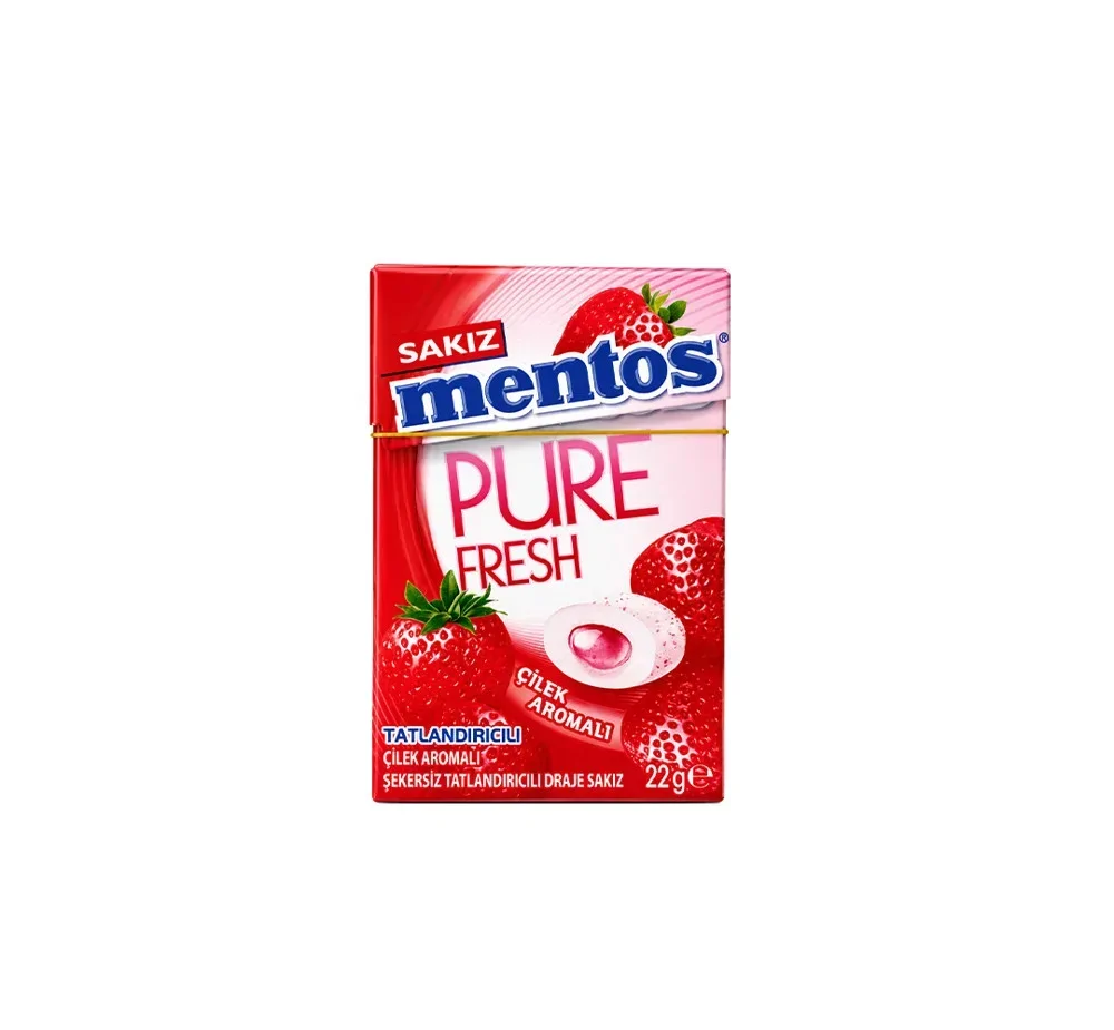 Mentos Pure Fresh 22 Gr Çilek Kutu