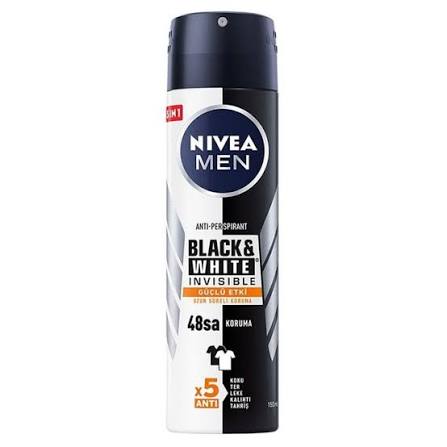 Nıvea Deo Sprey Men 150 Ml Black&Whıte Etkı