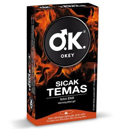 Okey Prezervatıf 10'lu Sıcak Temas