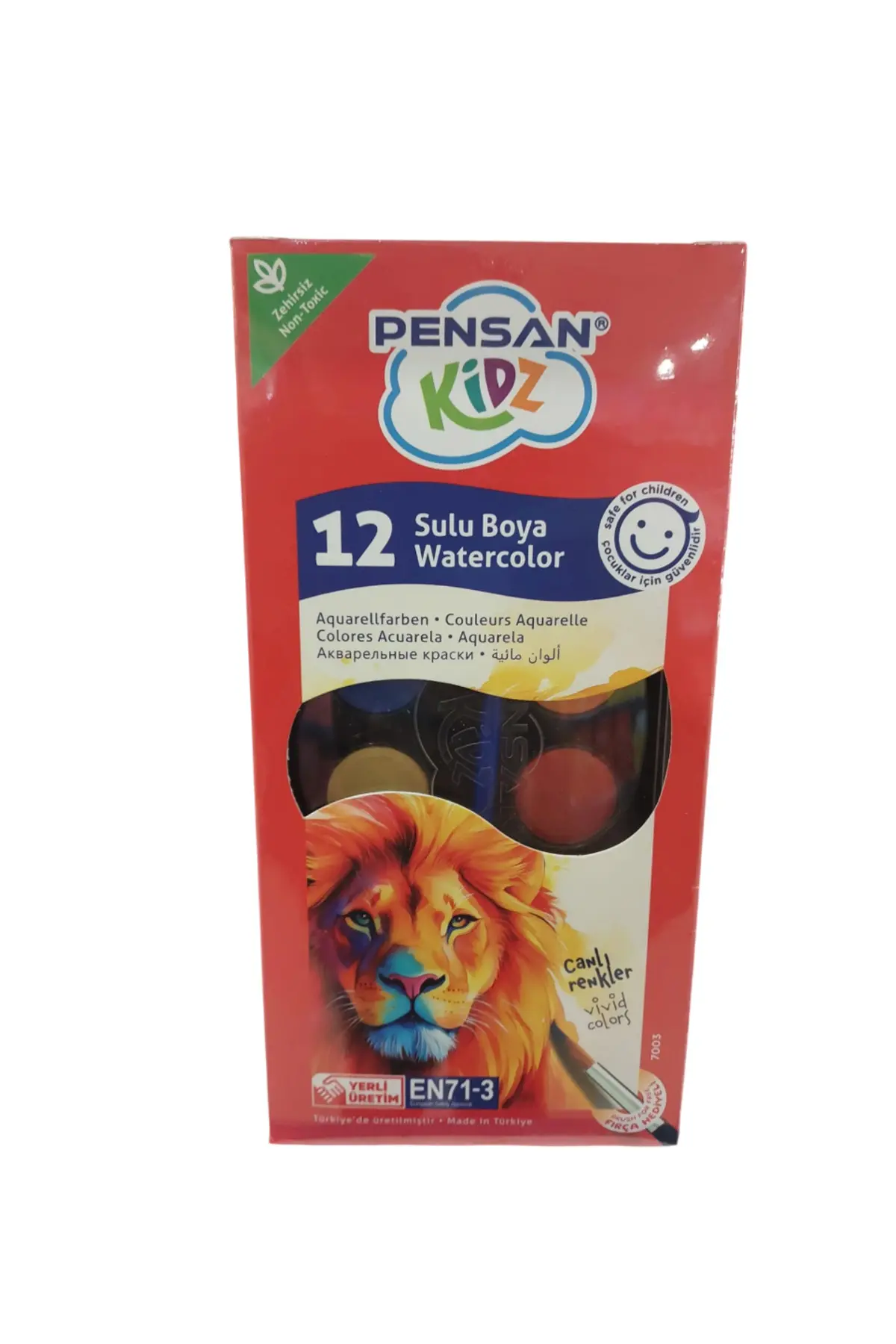 Pensan Kıdz Suluboya 12'li