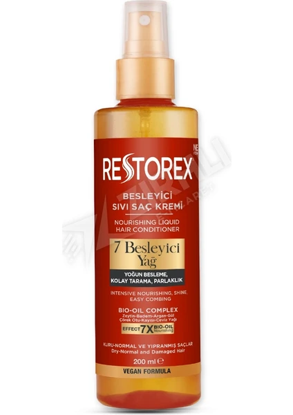 Restorex Sıvı Sac Kremı 200 Ml 7 Besleyıcı Yag
