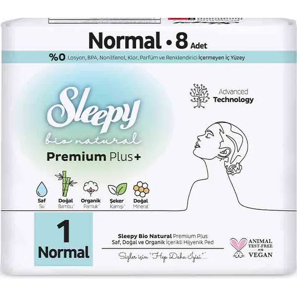 Sleepy Ped Bıo Natural Prem.plus Normal 8'li