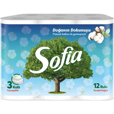 Sofıa Tuvalet Kağıdı 12'li Pamuk